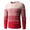 Mannen Winter Herfst Casual Klassieke 100% Katoen Warm Dikke Crewneck Sweaters Pullovers Coat OutLift Vintage Soft Sweater 210909