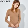 Gcarol Winter Women V Neck Macio Macio Minimalista Stretch Stretch Listras padrão Tricô Pulôver Elegante Rib Knitwear 2xL 211011