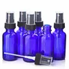 Storage Bottles & Jars 30ml Spray Bottle Cobalt Blue Glass W/ Black Fine Mist Sprayers For Essential Oils, Home Cleaning, 1 Oz