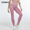 NORMOV Seksi Dikişsiz Tayt Kadın Ince Yüksek Bel Squat Geçirmez Spor Kabarcık Butt Legging Push Up Spor Spor Egzersiz Leggins 210925