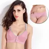 Emotion Moms cotton Plus size Cups Push Up Gather Fashion Nursing Bra Maternity Bra Breastfeeding Bra Front Closure Y0925