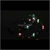 Party Decoration Wholesale 8 Lights Lighting Led Necklace Necklaces Flashing Beaded Light Toys Christmas Gift Fedex S1J8X Rvsd9