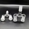 14.5mm 18.8mm Glass adapter Double Bowl Hookahs Accessories 3 Joint On One Drop Down Two Size Wishbone Splitter Frosted Adapters For Bong