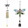 2021 Wind Chime Glass Hummingbird Dragonfly Wind-Bell Garden Decoration for Home Patio Porch Yard Lawn Balcony Decor