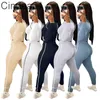 Mulheres Tracksuits Dois Pedaço Calças Designer Sweatsuit Outfits Plissado Drawstring Manga Longa Pullover Calças Terno Elastic Plus Size Roupas