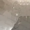 Plafoniere a LED moderne a fiore Soggiorno Sala da pranzo Camera da letto Lampadario in vetro soffiato a mano Plafoniere Blu Ambra Bianco Colore trasparente 64 x 40 pollici