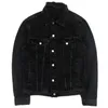 Дизайно-мужская джинсовая куртка для мужчин женщины высококачественные повседневные пальто черные голубые модные стилист