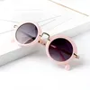 Dzieci Retro Słońce Odcienie Niemowląt Gogle Okulary Okulary Sunglass Chłopcy Dziewczyny Dzieci Okrągłe Okulary Okulary 6 kolorów 177 B3