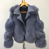 Women Faux Fur Coat with Fur Winter Fashion Motocycle Style Luxury Fur Leather Jackets Woman Trendy Overcoats 210817