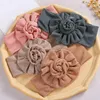 Blume Baby Stirnband Für Mädchen Breite Turban Kinder Herbst Atmungs Eis Stoff Kopf Wrap Kinder Haarbänder Haar Zubehör