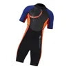 Yüzme Giyim Erkekler Kısa Kollu Wetsuit 3mm Neopren Shorty Dalış Fullsuit Tulum Ceket