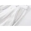 Weiße Jeans Frauen Solide Vintage Hohe Taille Breite Bein Denim Hosen Einfache Weibliche Lose Mode Harajuku Womens Casual Gerade 210417