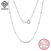 Rinntin 925 Sterling Silver Chain Necklace Side 20mm Ball Beads On Neck For Women Jewelry Elegant Ladies Decor SC22 Chains3369356