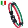 50pcs lots Mens Womens Bracelet Vintage Handmade Leather flag Surf Braid Charm Men Cuff Wristband Mixed Styles Wholesale