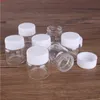 15 sztuk 20ml 37 * 40mm szklane butelki z białymi plastikowymi czapkami Spice Condy Candy Słoiki Fiolki DIY Craft Dla Ślubnych Giftgoods