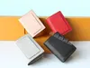 M80151 CLA transparente Brieftasche m80152 vierfarbige Designer-Damen-Emprete-Leder-Kurzkompakt-Reißverschluss-Münze-Kreditkartenclip-Schlüsseltasche mit Box. Lässiger, modischer, vielseitiger Stil
