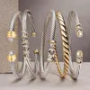 GODKI Trendy Stackable Bangle Cuff for Women Wedding Full Cubic Zircon Crystal CZ Dubai Sier Color Party Bracelet 211117