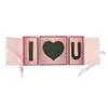 Bruiloft Gift Paper Valentijnsdag Bloem Verpakking I Love You Rose Box Y0712