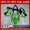 Injectie Mold Backings voor Kawasaki Ninja ZX 9R 900 CC ZX9 9 R 98-03 Carrosserie Kit 25NO.50 ZX900 ZX9R White Green 00 01 02 03 ZX-9R ZX-900 900CC 2000 2001 2002 2003 OEM BODYS