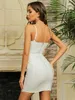 Ocstrade White Bandage Dress Arrival Ribbed Bodycon Summer Women Sexy Club Party Birthday Outfit 210527