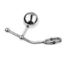 Male Stainless Steel Adjustable Anal Plug Replaceable Ball Anus Beads Cock Penis Ring Chastity Belt Device Adult BDSM Sex Toy 5123