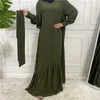 Abito Ramadan Modesto Abiti De Mujer Turchia Caftano Islam Abbigliamento Abaya Dubai Musulmano Per Le Donne Hijab Caftano Arabo Maxi Abito