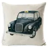 Cuscino/Cuscino decorativo Fodere per cuscino Vintage Car Bus Taxi Stampa Throw Case Sofa SeatPillow