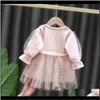 Dresses Clothing Baby Kids Maternity Drop Delivery 2021 Springtime Children Girl For Child Girls Clothes 1Yearold Baby Birthday Princess Part