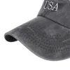 Flaga amerykańska Czapka z daszkiem USA Haftowana bawełniana kapelusz projektant szczytowa czapka Regulowane odkryte kapelusze słońce CCF13306