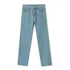 IEFB Men's Wear Summer Korean Slim Fit Blue Jeans Men's Straight Denim Trousers Streetwear Hip Hop Causal Pants 9Y7345 210524