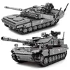 Tanks militaires Challenger Leopard 2A7 + Main Tank Tank Soldier Police Blocs de construction WW2 Bricks Army Children Children Toys Cadeaux Y1127