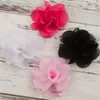 2.36 "20 colori classico tessuto rosetta in chiffon fiore posteriore piatta o con clip per accessori per capelli boutique accessori da sposa