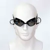 초조한 검은 도금 수영 고글 귀마개 전문 성인 실리콘 수영 수영장 안경 안개 남자 여자 안경 y220428
