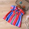 Girls Clothes Summer Children Clothse Multicolor Top+Shorts 2PCS Toddler Set 210515