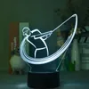 Club Decor 3d Night Light Play Golf Afbeelding Tafel LED LAMP TOUT SENSOR Atmosfeer Nachtlicht met Lava Base