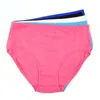 6 Pcs / Lot Wholesale Women's Clothing High-Rise Solid Color Women Plus Size Cotton Briefs Panties 6955 210730