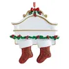 الراتنج شخصية الجوارب الجوارب الأسرة من 2 3 4 5 6 7 8 شجرة عيد الميلاد زخرفة ديكورات الإبداعية المعلقات dhl التوصيل المجاني