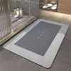 Tappetini da bagno assorbenti Tappeto da bagno ad asciugatura rapida Tappeto da bagno antiscivolo Tappeto per zona laterale Tappetini in pelle Napa Tappetino da cucina resistente all'olio per la casa 211109