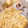 Super Soft Warm Solid Warm Micro Plush Fleece Blanket Throw Rug Flannel Divano Biancheria da letto ad alta densità per divano e letto F0249 210420
