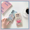 Étui de téléphone portable de Couple de dessin animé amusant et mignon, étui de protection IP 12mini/11promax pour Huawei P40