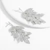 Long gland or métal feuille boucles d'oreilles haute qualité mode Vintage bijoux accessoires pour femmes