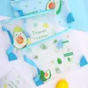 Pencil Bags Kawaii Case Cute Avocado Kids Gift School File Storage Bag Transparent Cartoon Box Office Supplies Stationery