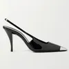 2022 Bahar Yeni Moda kadın Yüksek Topuklu Elbise Ayakkabı Deri Stiletto Noktası Toe Klasik Rahat Sandalet Terlik Boyutu 35-42 Topuk Yüksekliği: 6 cm 9 cm