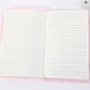 21x15cm Vinter Varmtecknad PLUSH Notepads Notebook Cat Style Portable Diary Planner Notepad Stationery Julklapp