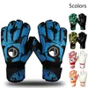 Goalkeeper Goalie Soccer Glove Kids & Youth Football Goal Keeper Gloves with Embossed Anti-Slip Latex Palm and Soft PU Hand Back Luva De Goleiro