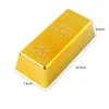 Gold Bar Plastic Golden Home Decor Party Favors Bullion Bars Simulation Decoration For Movie Props