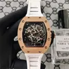 Top Brand Automatic Mens Watch 035 Series Mechanical Skeleton Watches Rose Gold Fashion Sport Hollow Out Na rękę 8977949