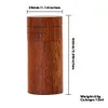 Toppuff Rosewood Wooden Smoking Herbs Container Naturlig Färskt Trä Doft Lufttät Stash Jar Seal Tobacco Herb Pocket Storlek