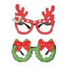 Creative funny Christmas decoration glasses adult children toy Santa Claus snowman antlers spectacles frame