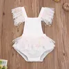 Mababy 3M-3Y Zomer Prinses Geboren Zuigeling Meisjes Romper Kant Tassel Tutu Verjaardagsfeestje Kleding voor Meisje Jumpsuit 211101